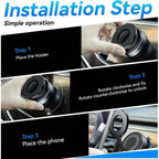 2026 Upgraded Vacuum Magnetic Car Phone Holder 360° Reinforced 96LBS Ultra Suction Cup Phone Mount for Magsafe Cell Phone