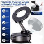 2026 Upgraded Vacuum Magnetic Car Phone Holder 360° Reinforced 96LBS Ultra Suction Cup Phone Mount for Magsafe Cell Phone