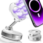 2026 Upgraded Vacuum Magnetic Car Phone Holder 360° Reinforced 96LBS Ultra Suction Cup Phone Mount for Magsafe Cell Phone